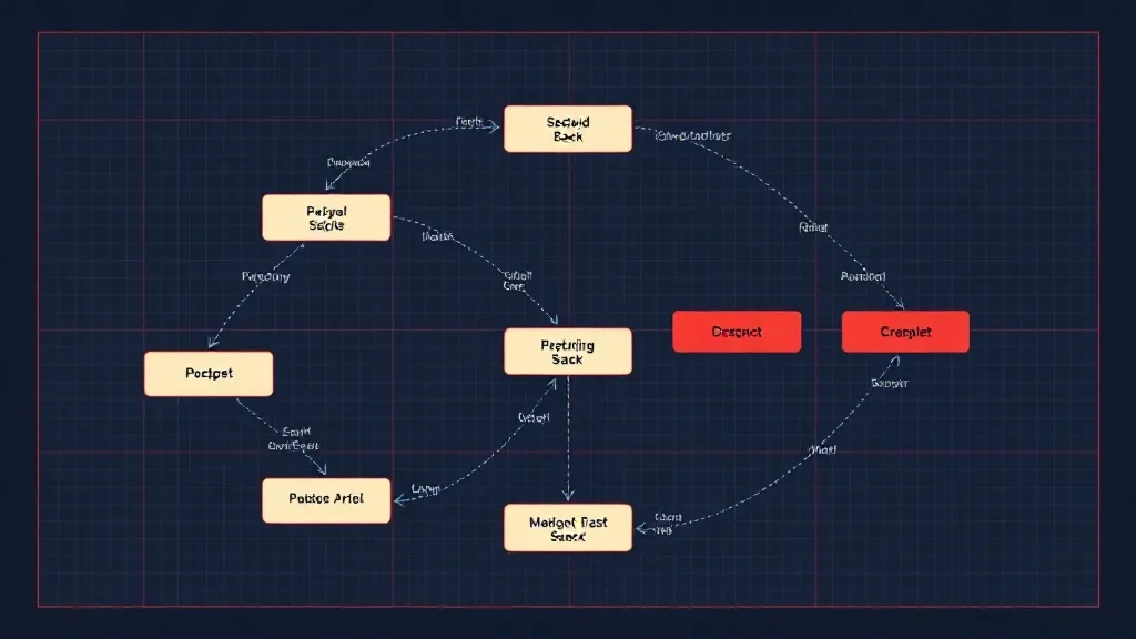A technical and clean flowchart diagram showing task priorit